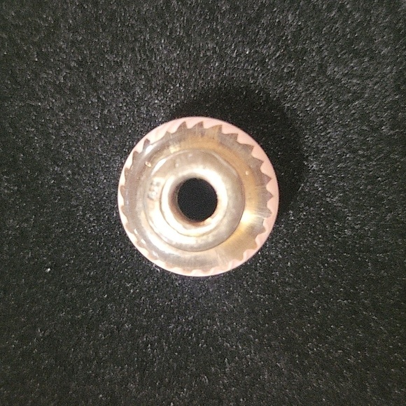 Pandora Retired Pink Zig Zag Charm Pink Murano Glass 790620 - Picture 4 of 5